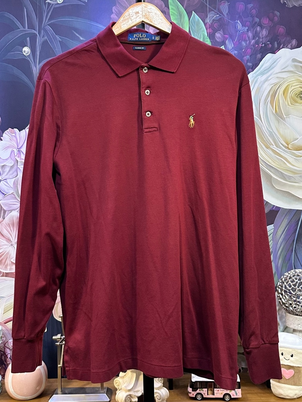 Polo Ralph Lauren L 100% Cotton Classic Fit Long Sleeve Polo Preppy Ivy League
